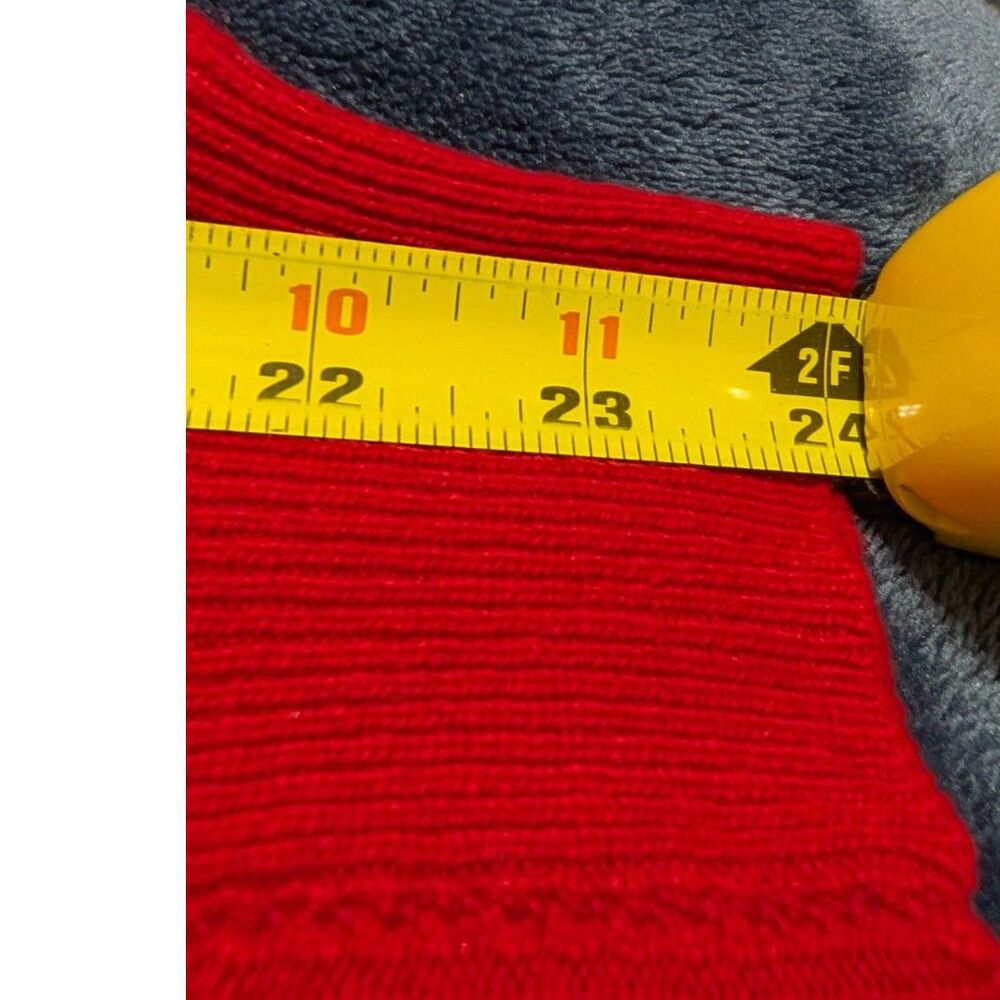 Vintage Jacques de Loux Chili Red Cashmere Sweater | Poetcore Quiet Luxury S/M - Picture 7 of 12